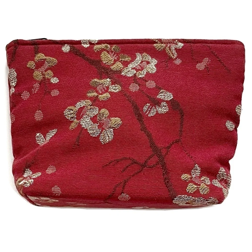 Embroidered Floral Women's Cosmetic Makeup Accessories Bag!